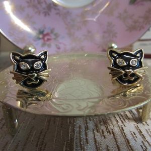 Black Cat Earrings